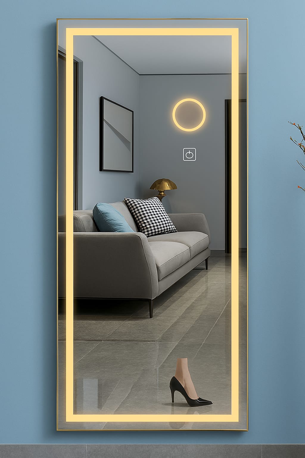 YUSON Smart LED Full Body Wall Mirror with Touch Lighting