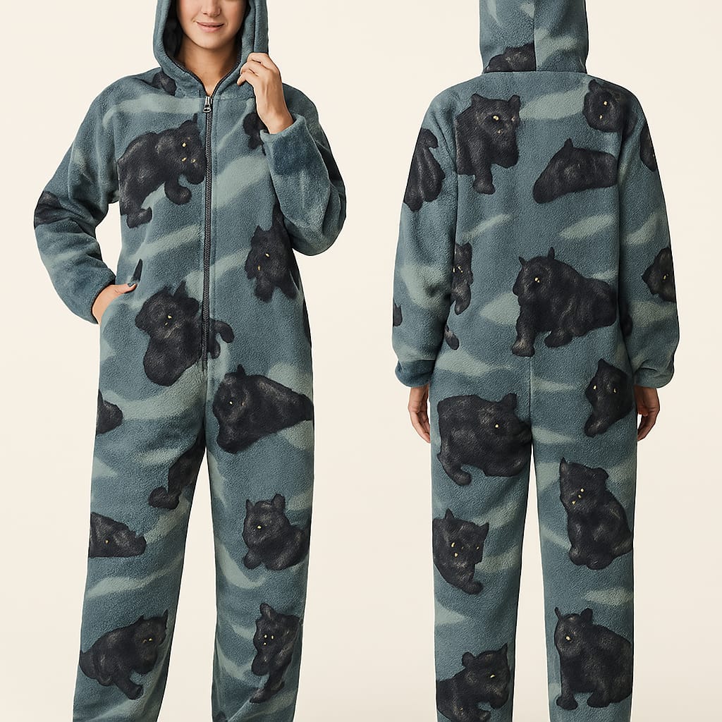 Winter Animal Onesie Pajamas – Unisex Dinosaur & Unicorn Flannel Cotton Sleepwear