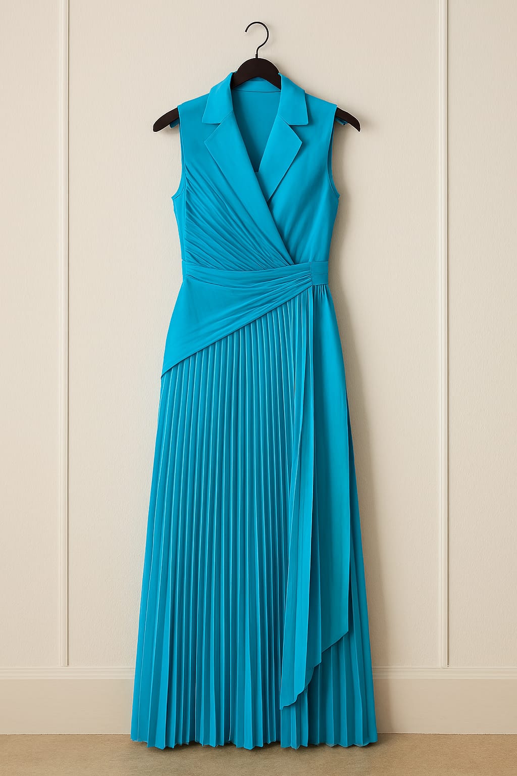 Office Ladies Sleeveless Lace-Up Wide Leg Jumpsuit