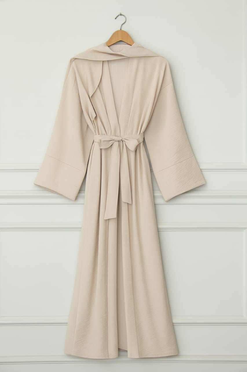 Muslim Women Modest Abaya Suit with Hijab