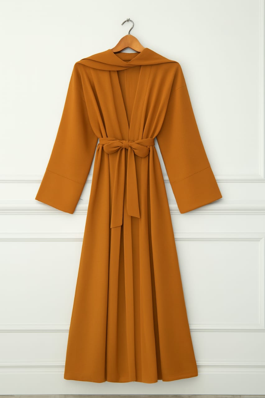 Muslim Women Modest Abaya Suit with Hijab