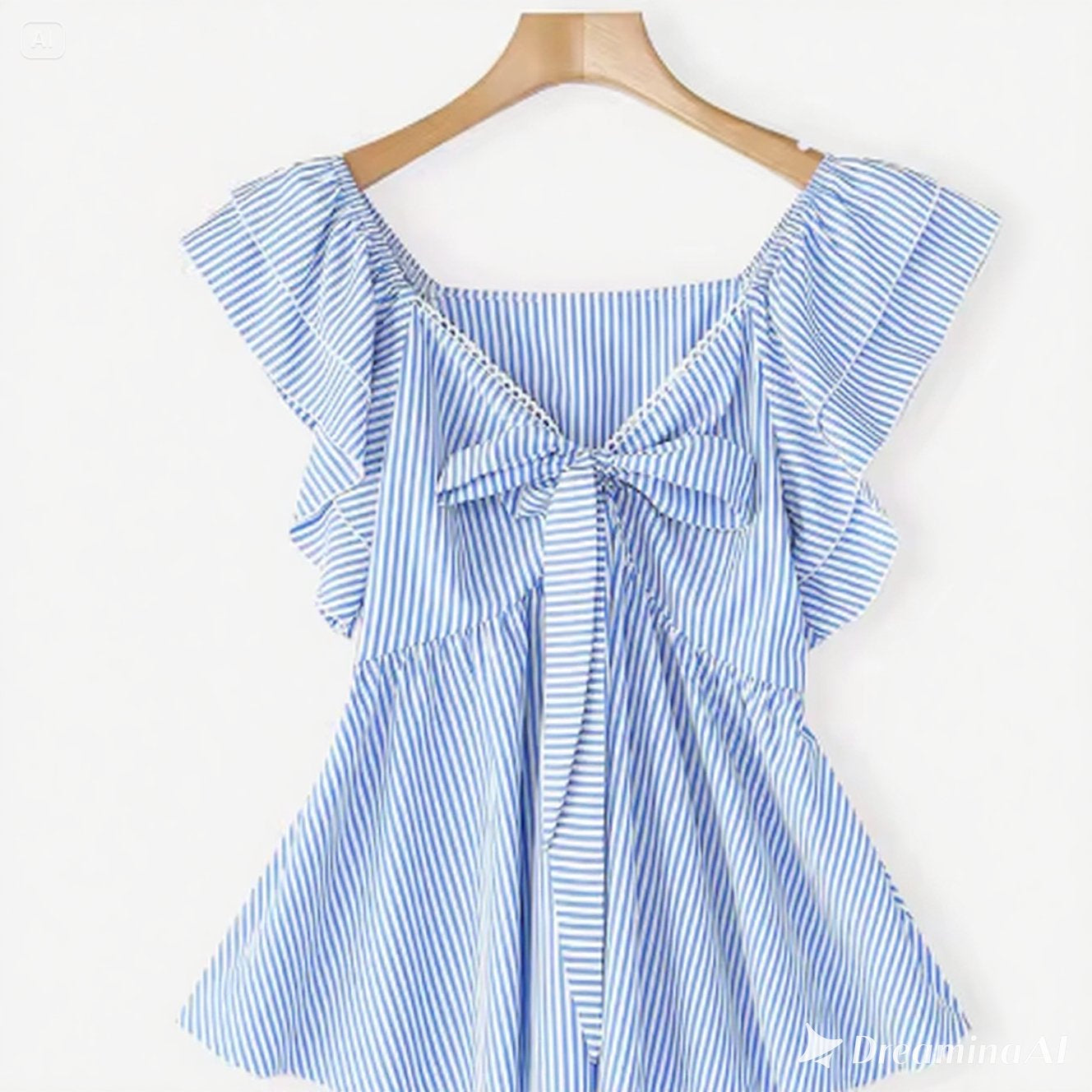 Women's Striped Bow Tank Top